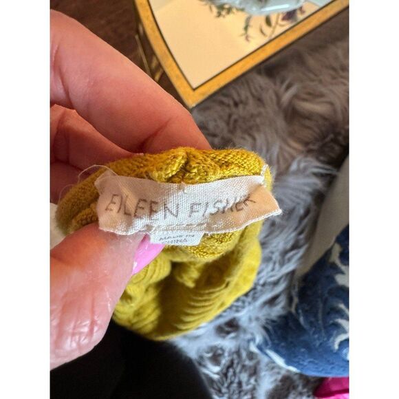 Mustard colored Ellen Fisher size small sweater - Picture 5 of 6
